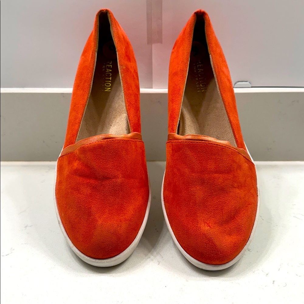 Kenneth Cole Reaction Fay cerise red slide on demi wedge